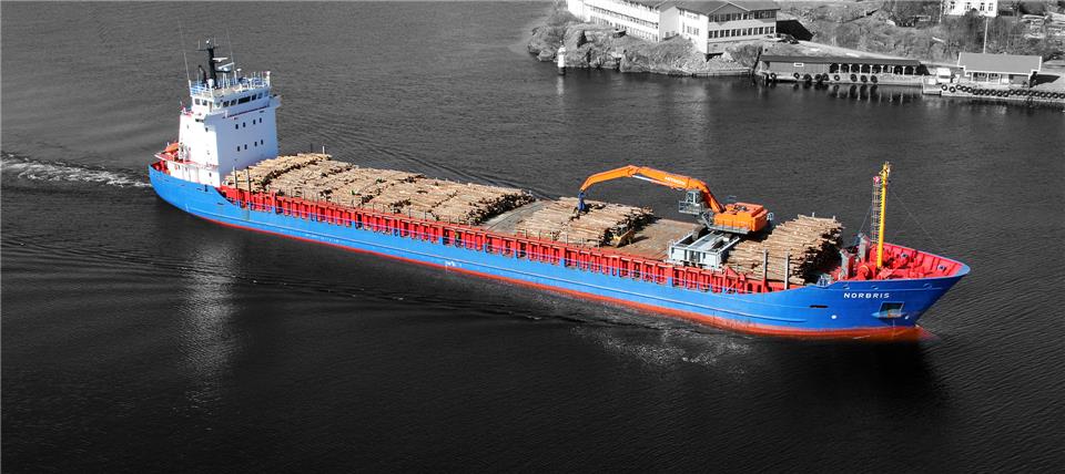 Лесовоз (wood cargo/ timber carrying vessel) – судно для перевозки бревен деревьев и пиломатериалов в упаковках и россыпью Norbris