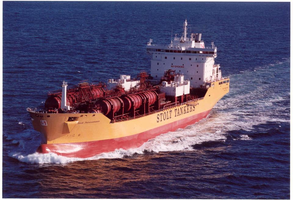 Химовоз (chemical carrier/ tanker) - судно для перевозки расплавленных и жидких высокотоксичных химических веществ опасных для окружающей среды Stolt Perseverance