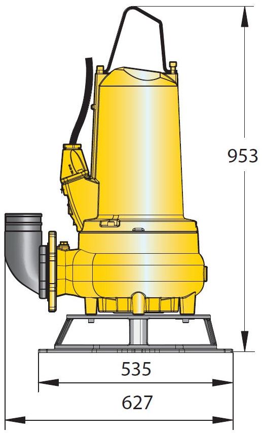 Погружной шламовый промышленный насос Pumpex SK 102N