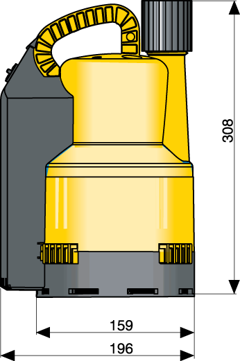 Насос промышленный погружной дренажный Pumpex GA200