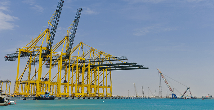 Новые контейнерные перегружатели в порту King Abdullah