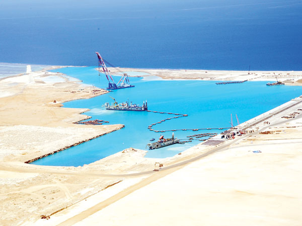 Начальная фаза строительства порта King Abdullah